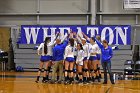 Volleyball vs MHC  Wheaton Women's Volleyball vs Mount Holyoke College. - Photo by Keith Nordstrom : Wheaton, Volleyball